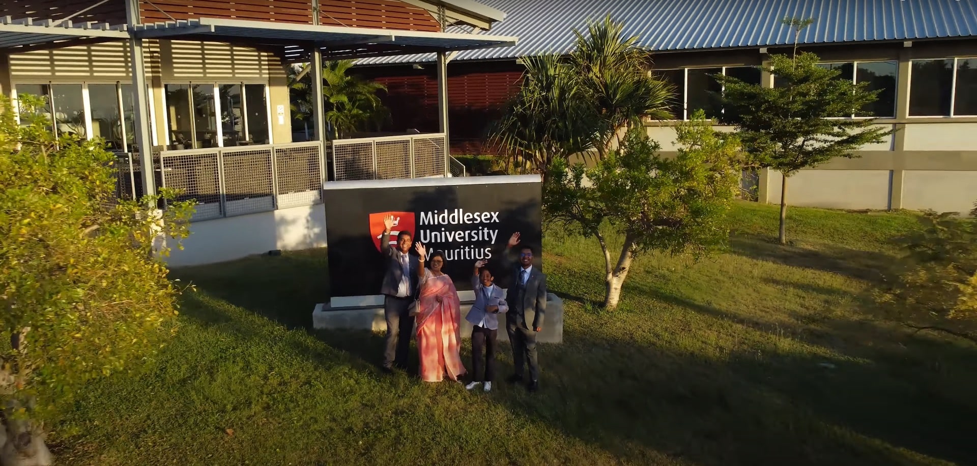 Cinematic family drone video